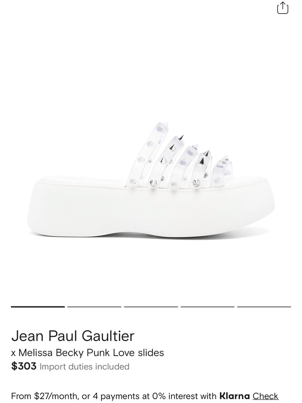 Melissa x Jean Paul Gaultier platform sandals - Picture 10 of 10